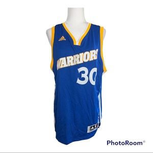 Adidas NBA Golden State Warriors Stephen Curry #30 Blue Alternate Jersey Sz M